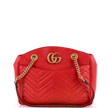 Gucci GG Marmont Chain Tote Matelasse Leather Medium