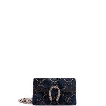 Gucci Dionysus Bag GG Velvet Super Mini