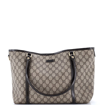 Gucci Joy Tote GG Coated Canvas with Leather Medium