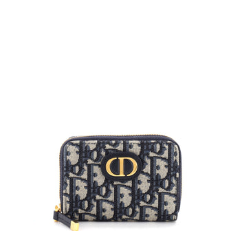 Christian Dior 30 Montaigne Voyageur Coin Purse Oblique Canvas