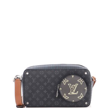 Louis Vuitton Volga On Strap Bag Monogram Eclipse Canvas with Monogram Leather