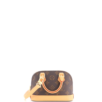 Louis Vuitton Alma Handbag Monogram Canvas Nano