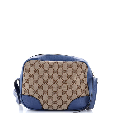Gucci Bree Disco Crossbody Bag GG Canvas with Leather Mini