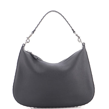 Valentino Garavani Rockstud Zip Hobo Bag Leather Medium