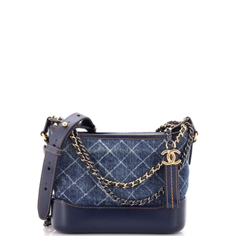 Chanel Gabrielle Hobo Printed Denim and Leather Small