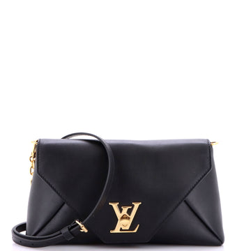 Louis Vuitton Love Note Chain Clutch Leather