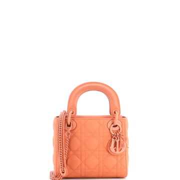 Christian Dior Ultra Matte Lady Dior Chain Bag Cannage Quilt Calfskin Mini