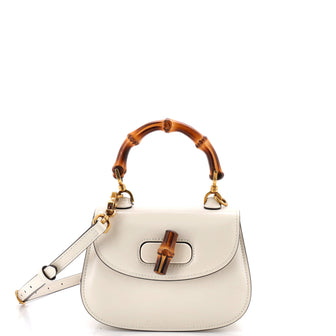 Gucci Bamboo 1947 Top Handle Bag Leather Mini