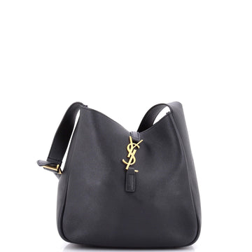 Saint Laurent Le 5 a 7 Supple Hobo Leather Small