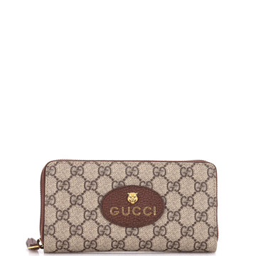 Gucci Neo Vintage Zip Around Wallet GG Coated Canvas