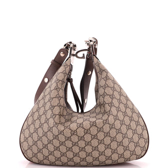 Gucci Attache Shoulder Bag GG Coated Canvas Medium