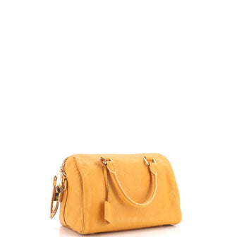 Louis Vuitton Speedy Bandouliere Bag Monogram Empreinte Leather 25