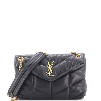 Saint Laurent Loulou Puffer Shoulder Bag Quilted Leather Small