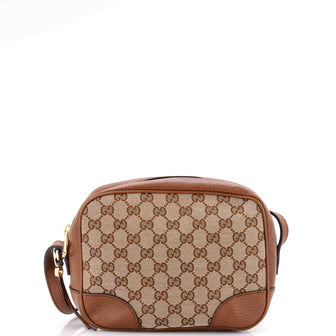 Gucci Bree Disco Crossbody Bag GG Canvas with Leather Mini
