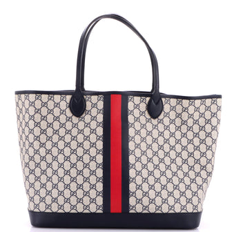 Gucci Ophidia Open Shopping Tote GG Coated Canvas Large