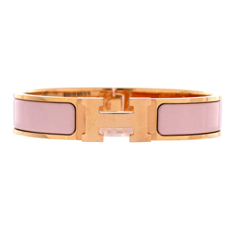 Hermes Clic H Bracelet Enamel Narrow