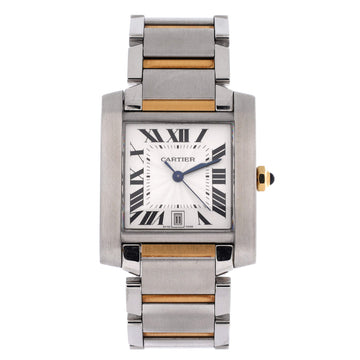Cartier Tank Francaise Automatic Watch Stainless Steel and Yellow Gold 28