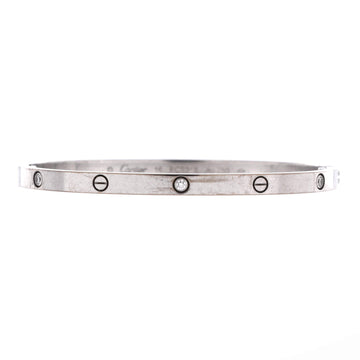 Cartier Love 6 Diamond Bracelet 18K White Gold and Diamonds Small