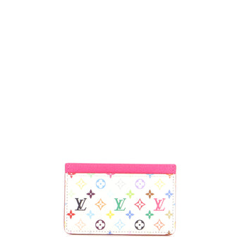 Louis Vuitton x Takashi Murakami Card Holder Monogram Multicolor with Leather