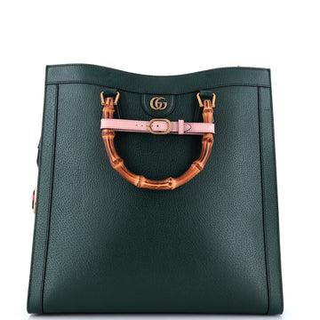 Gucci Diana NM Bamboo Handle Tote Leather Large