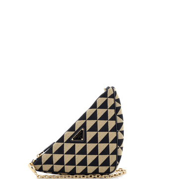 Prada Symbole Triangle Bag Jacquard Mini