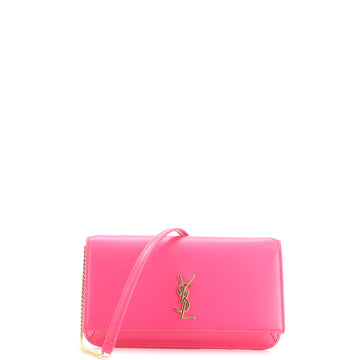 Saint Laurent Classic Monogram Phone Holder Shoulder Bag Leather
