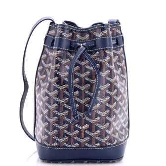 Goyard Petit Flot Bucket Bag Coated Canvas PM