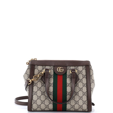 Gucci Ophidia Top Handle Tote GG Coated Canvas Small