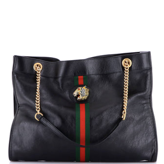 Gucci Rajah Chain Tote Leather Large