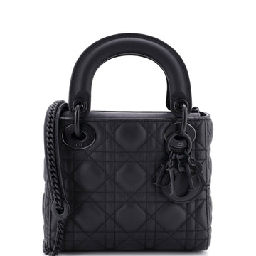Christian Dior Ultra Matte Lady Dior Chain Bag Cannage Quilt Calfskin Mini