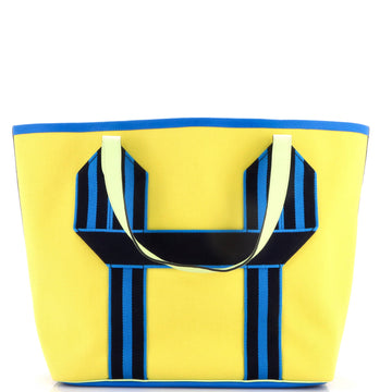 Hermes Pursangle Tote Canvas with Leather
