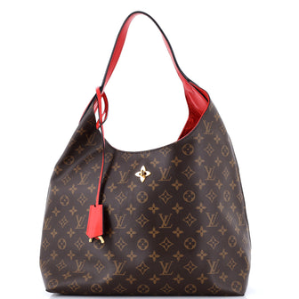 Louis Vuitton Flower Hobo Monogram Canvas with Leather