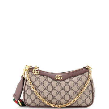 Gucci Ophidia Charm Shoulder Bag GG Coated Canvas Small