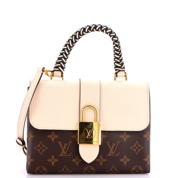 Louis Vuitton Braided Handle Locky Handbag Monogram Canvas with Leather BB
