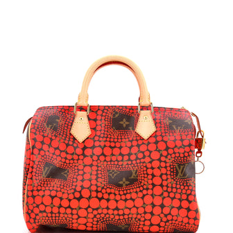 Louis Vuitton Speedy Handbag Limited Edition Kusama Town Monogram Canvas 30