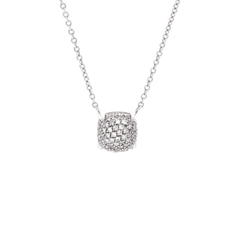 Tiffany & Co. Paloma Picasso Sugar Stacks Pendant Necklace 18K White Gold and Diamonds