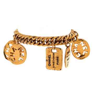 Chanel Vintage Rue Cambon Chain Charm Bracelet Metal