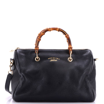 Gucci Bamboo Shopper Boston Bag Leather Medium