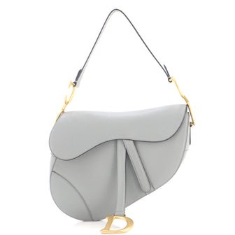 Christian Dior Saddle Handbag Leather Medium
