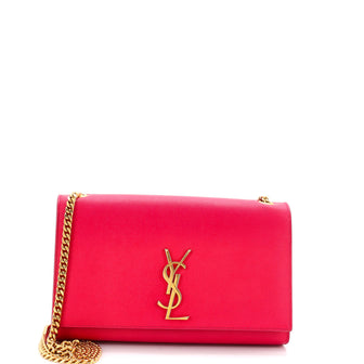 Saint Laurent Classic Monogram Crossbody Bag Grainy Leather Medium