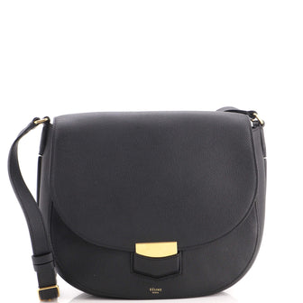 Celine Trotteur Crossbody Bag Grainy Leather Medium
