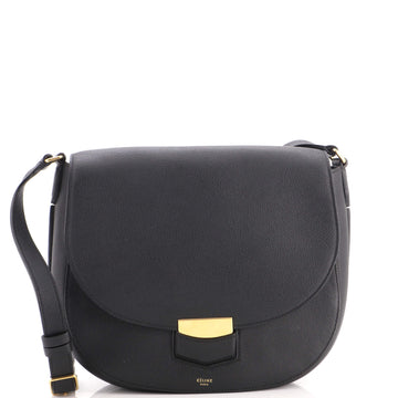Celine Trotteur Crossbody Bag Grainy Leather Medium