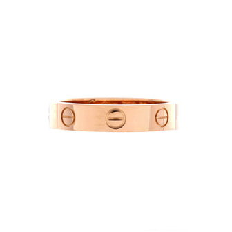 Cartier Love Wedding Band 1 Diamond Ring 18K Rose Gold with Diamond