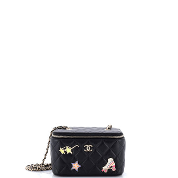 Chanel Hollywood Charms Classic Vanity Case with Chain Quilted Lambskin Small