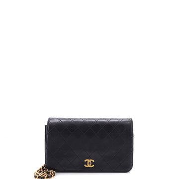 Chanel Vintage Full Flap Bag Quilted Lambskin Medium
