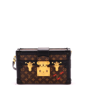 Louis Vuitton Petite Malle Handbag Monogram Canvas