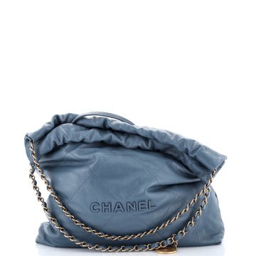 Chanel 22 Chain Hobo Quilted Caviar Medium