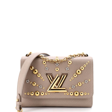 Louis Vuitton Twist Handbag Epi Leather with Studded Detail MM