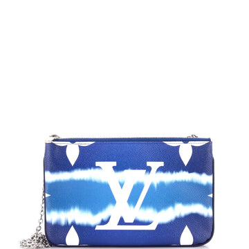 Louis Vuitton Double Zip Pochette Limited Edition Escale Monogram Giant