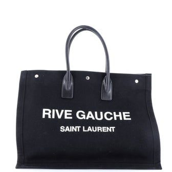 Saint Laurent Rive Gauche Shopper Tote Canvas Large